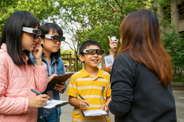 20250906 0859 戶外課堂智慧眼鏡 remix 01k4e8fe78fdb8hy05a17j1qa6